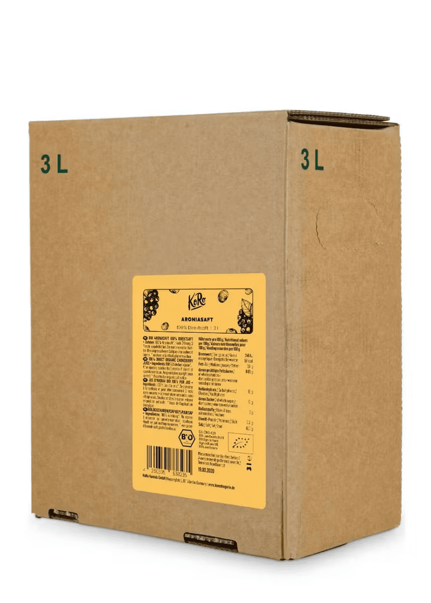 Økologisk aroniasaft 3 l Bag-in-Box