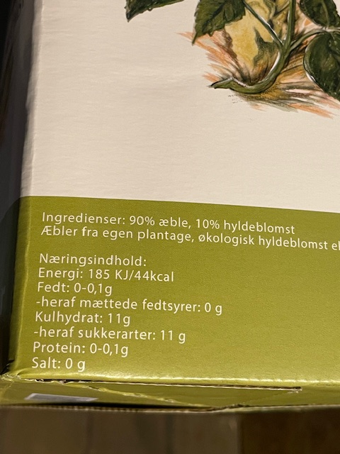 Æblemost med Hyldeblomst -- 5 Liter - Alt i Sundhed