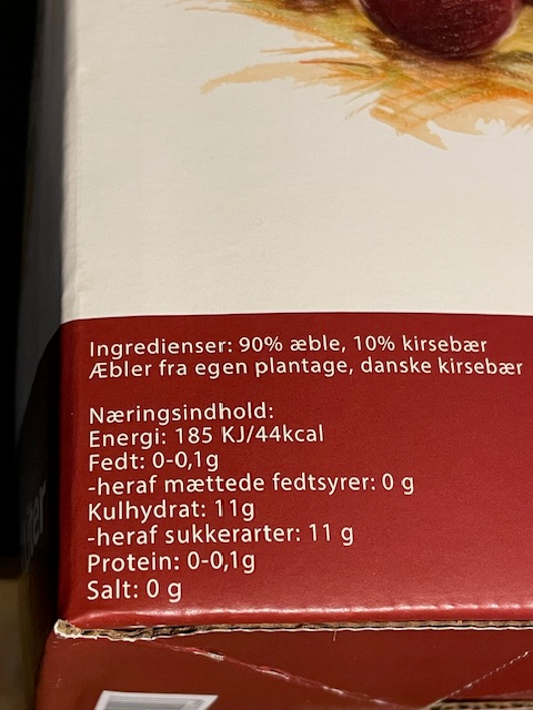 Æblemost med Kirsebær - 5 Liter - Alt i Sundhed