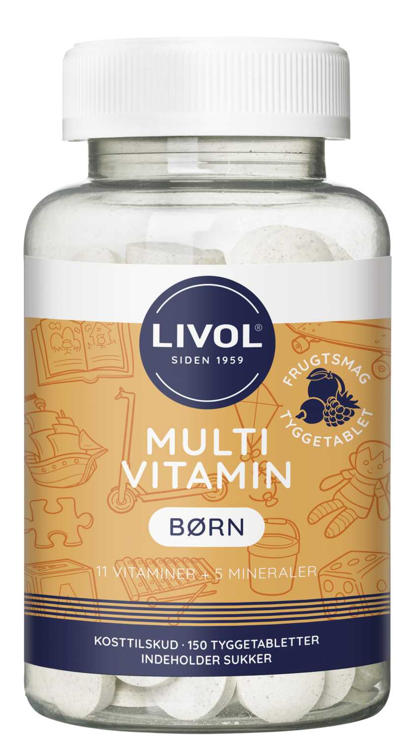 Livol Multi Total Børn Frugtsmag - 150 tyggetabletter