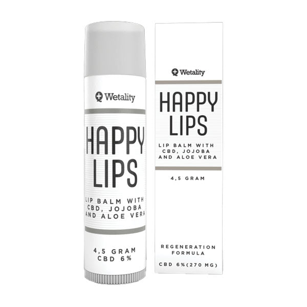 Wetality Happy Lips Balm Ny formel med 6% CBD - Alt i Sundhed