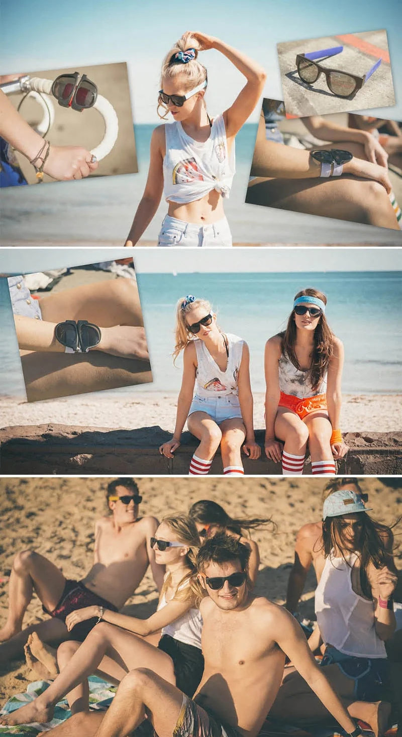 Smart solbrille, som kan bruges som armbånd