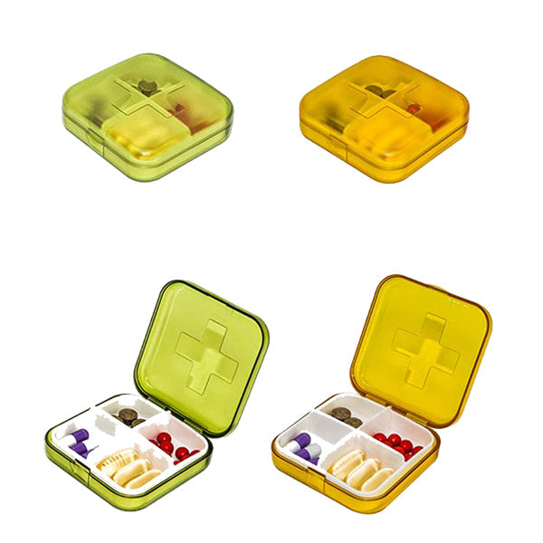 Lille tablet æske med 4 rum