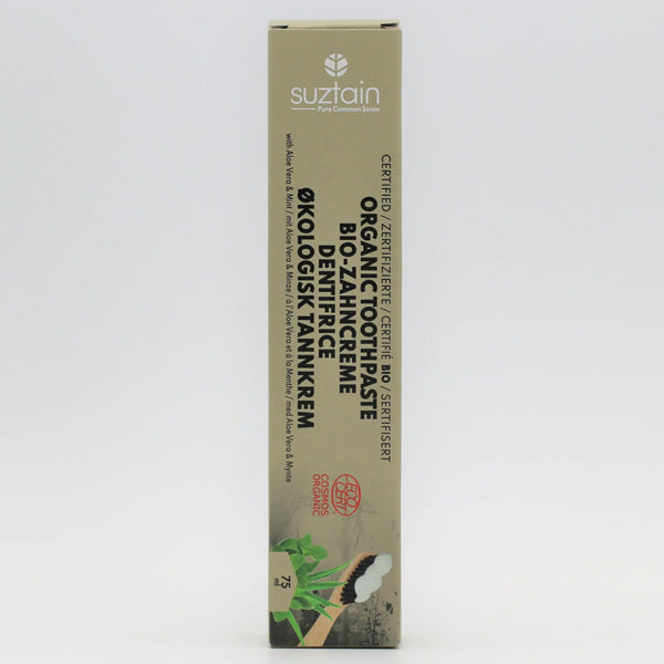 Suztain Certificeret Øko Tandpasta 75ml - Aloe Vera - Alt i Sundhed