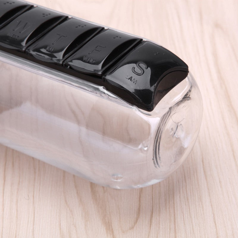 Vandflaske med tablet box