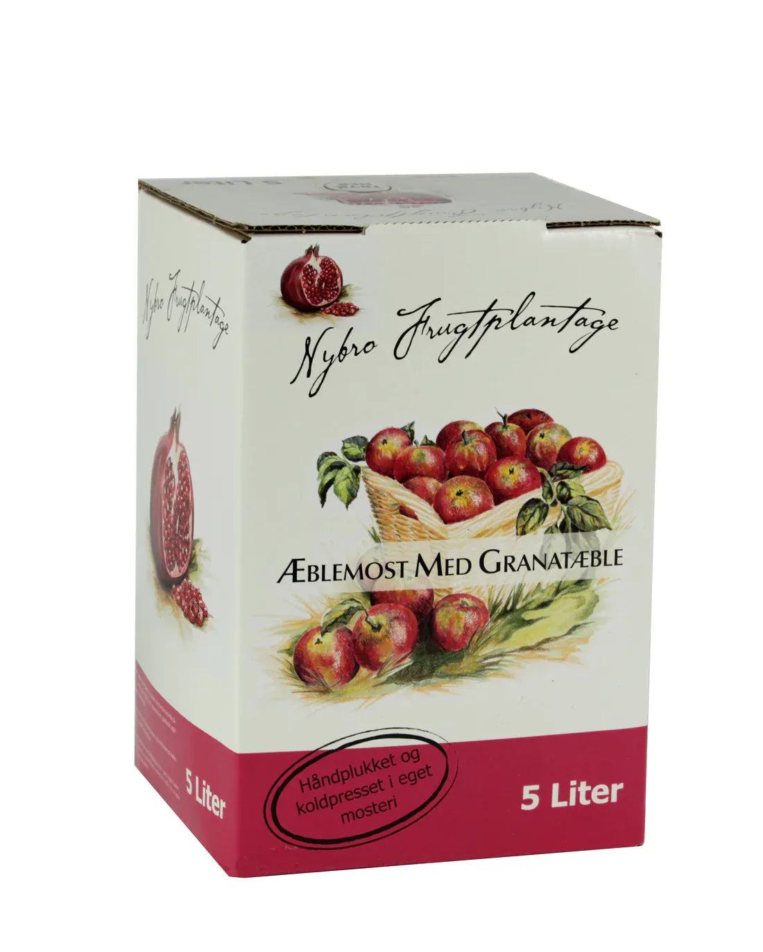 Æblemost med Granatæblesmag - 5 Liter