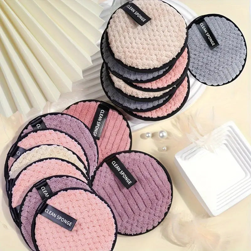 15 stk. Mikrofiber Makeupfjerningspuder