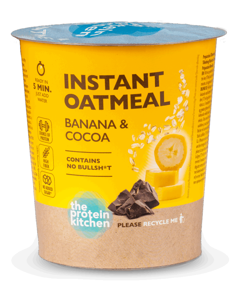 Instant Oatmeal – Banana &amp; Cocoa – 8 stk.