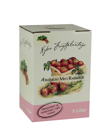 Æblemost med Rabarer - 5 Liter - Alt i Sundhed
