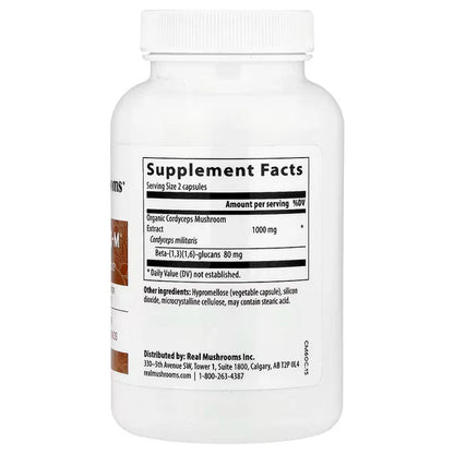 Real Mushrooms, Cordycep-M™, 120 Capsules
