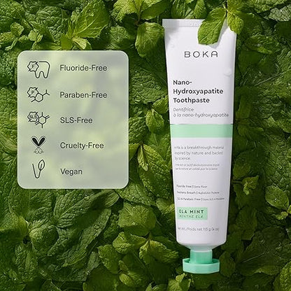 Boka Fluorfri tandpasta med nano-hydroxylapatit, remineraliserende, til følsomme tænder - Alt i Sundhed