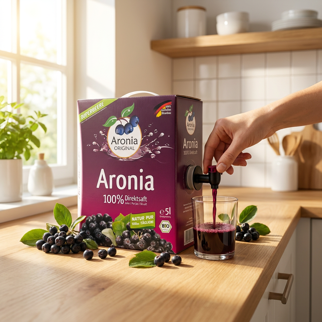Økologisk Aronia saft 5,0 Liter