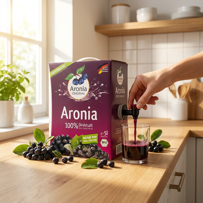 Økologisk Aronia saft 5,0 Liter