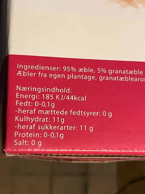 Æblemost med Granatæblesmag - 5 Liter - Alt i Sundhed