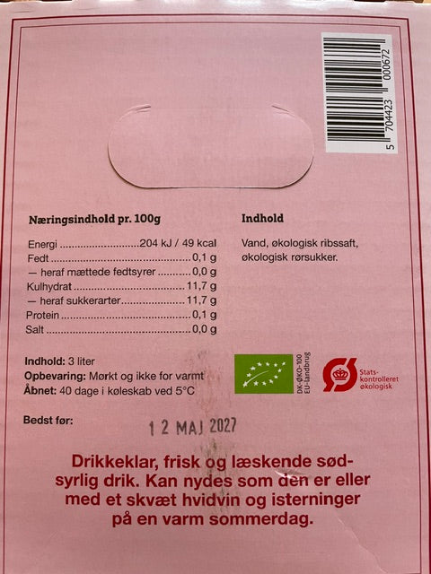 Økologiske Søde Ribs - 3 liter Box