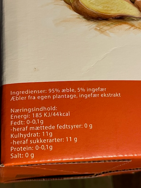 Æblemost med Ingefær  5 Liter - Alt i Sundhed