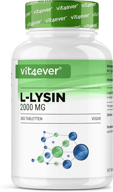 L-Lysin 2000 - 200 tabletter - 1000 mg