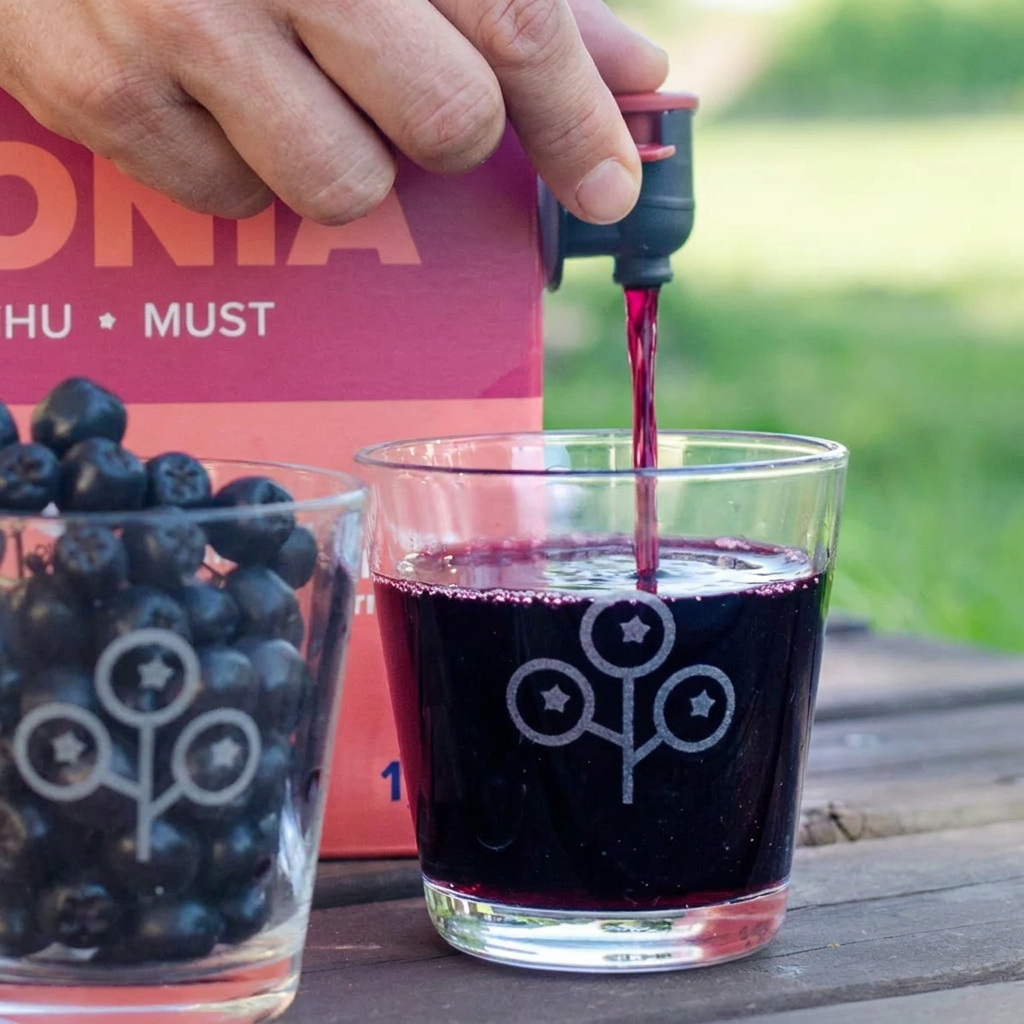 Måske verdens bedste Aronia-juice - Økologisk, ufortyndet, uden tilsat sukker 3 Liter