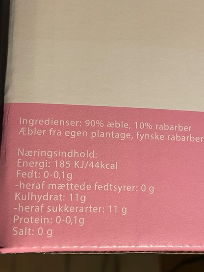 Æblemost med Rabarer - 5 Liter - Alt i Sundhed