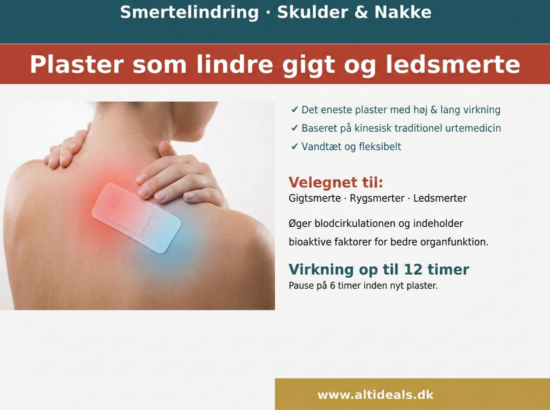 Plaster som lindre gigt og ledsmerte
