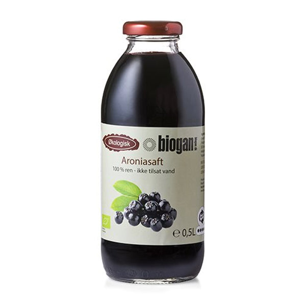 Aroniasaft 100% frugt Ø 500 ml.