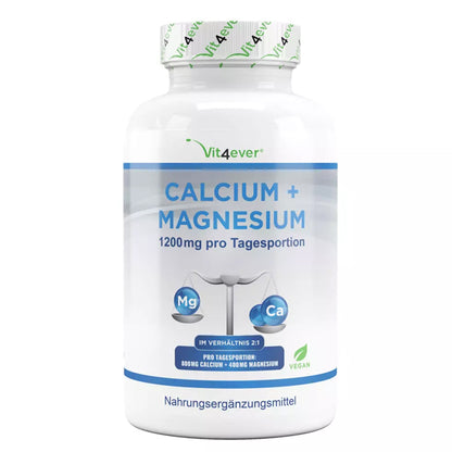 Calcium + magnesium - 2: 1 forhold - 365 tabletter