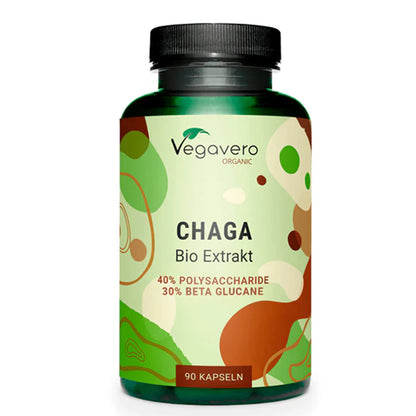 Chaga ekstrakt med 40% polysaccharider (90 Capsules)