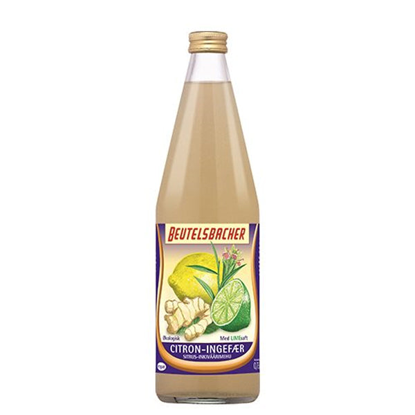 Citron-Ingefær limonade drik , Økologisk. 750 ml