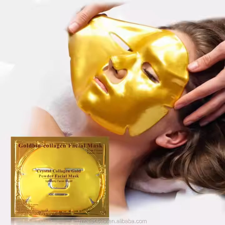 Guld Kollagen Ansigtsmaske - 2 stk eller 10 stk