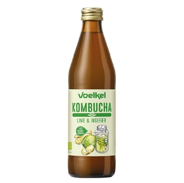 Kombucha Lime-Ingefær Ø ( 330 eller 750 ml )