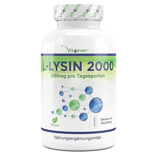 L-Lysin 2000 - 365 tabletter - 1000 mg