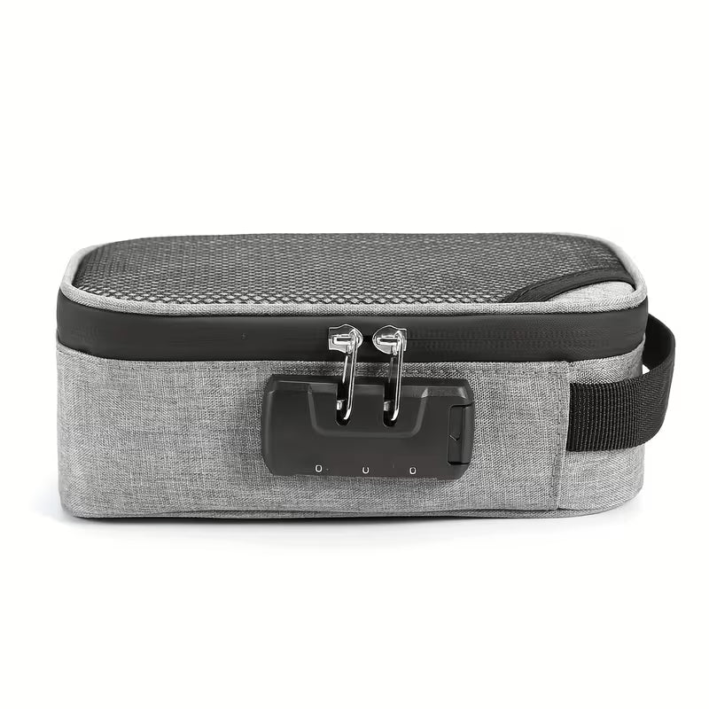 Låsbar medicintaske – sikker og smart pille‑organizer til rejsen - Grå ( Se video )