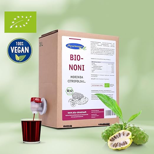 Ayursana Noni juice 3 liter 100 % økologisk