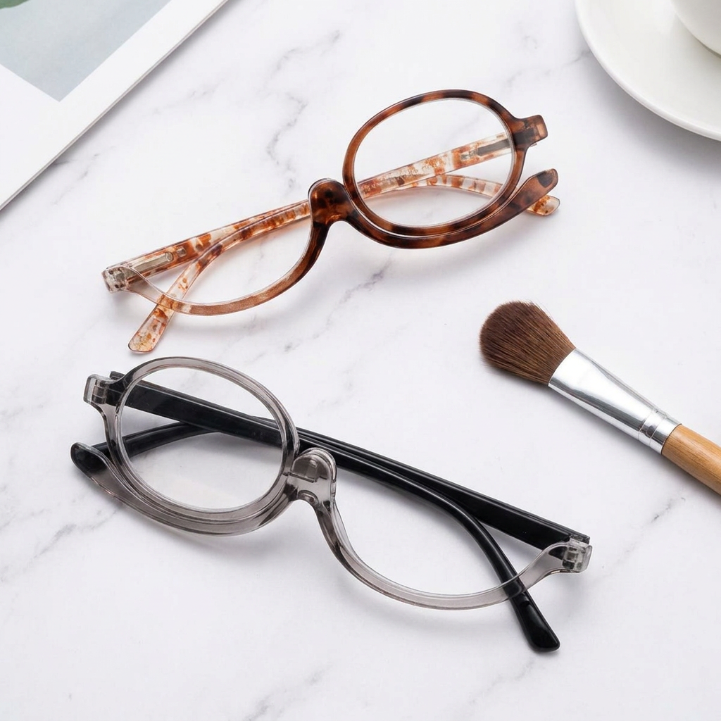Make-Up brille med styrke - model 1 (Assortereder farver)