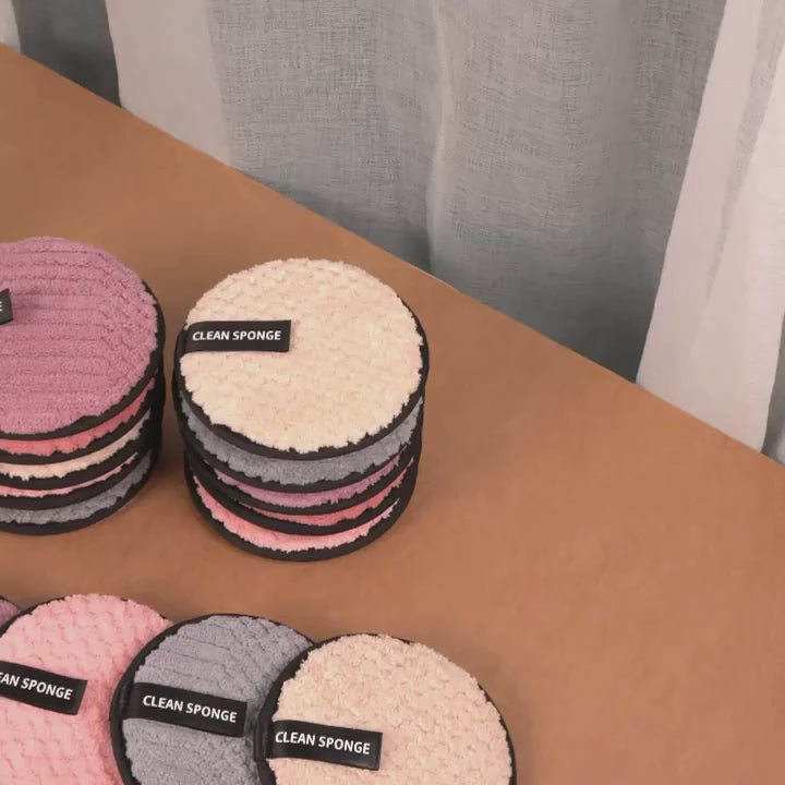 15 stk. Mikrofiber Makeupfjerningspuder ( Se video )