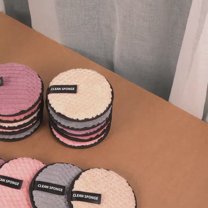 15 stk. Mikrofiber Makeupfjerningspuder ( Se video )