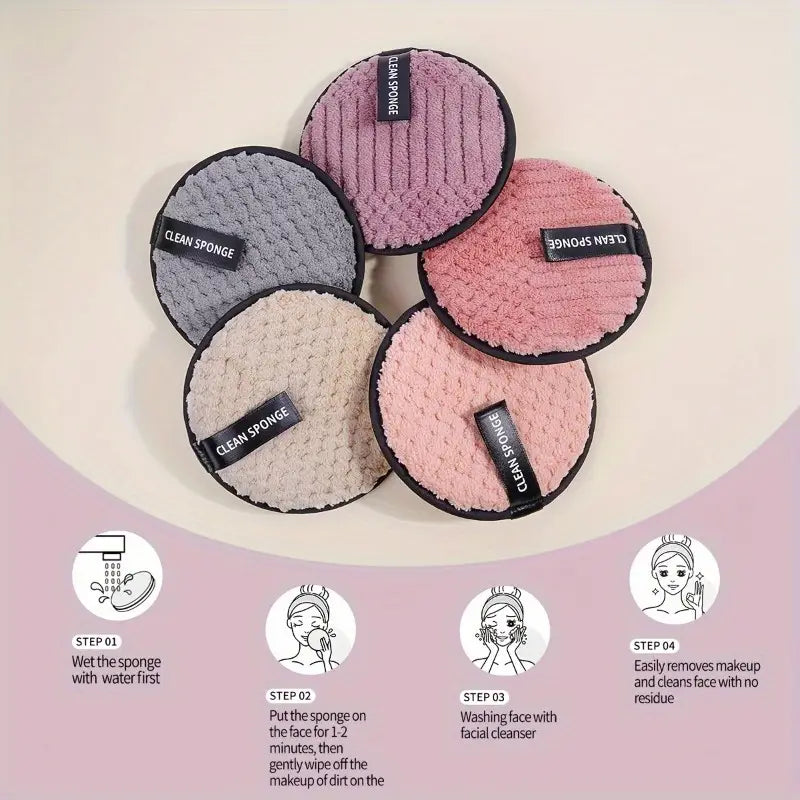 15 stk. Mikrofiber Makeupfjerningspuder ( Se video )