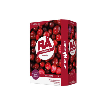 RÅ™ - Tranebær Koldpresset ( 3 liter ) - Alt i Sundhed