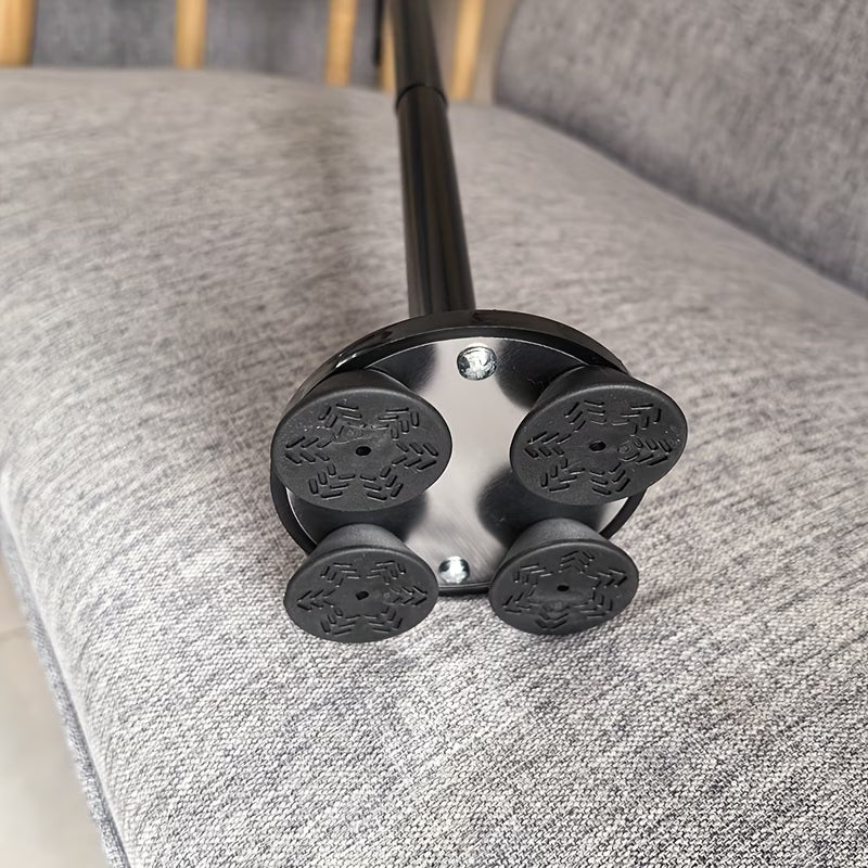 Sammenklappelig Stok med Fire Ben – Ekstra Håndtag, LED-lys og Alarm