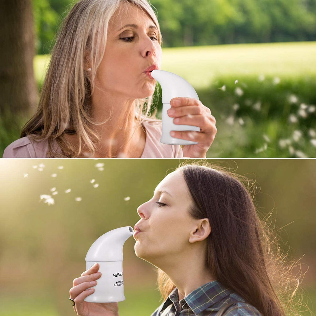 Saltpibe til afhjælpning af KOL, Høfeber/Pollen og Astma. Himalayan Salt Inhaler with Salt