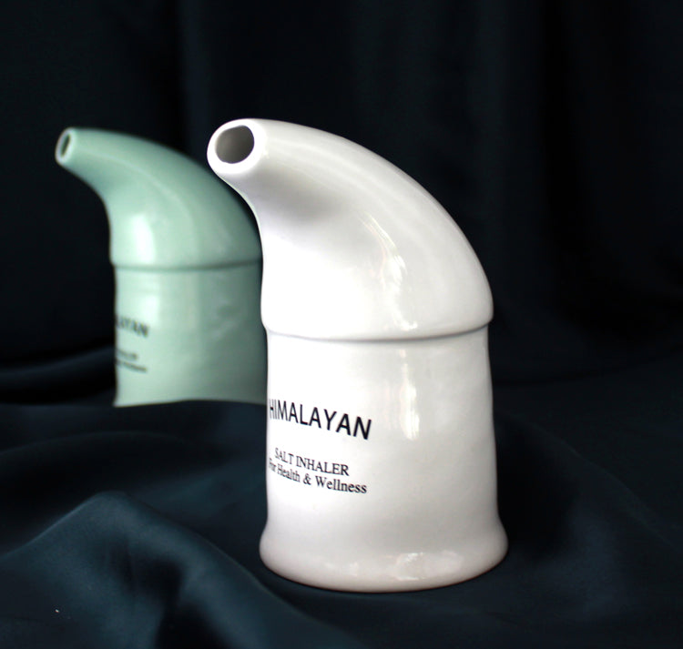Saltpibe til afhjælpning af KOL, Høfeber/Pollen og Astma. Himalayan Salt Inhaler with Salt