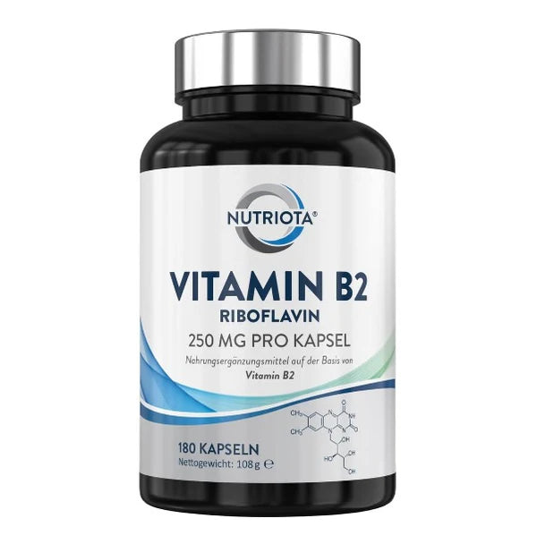 Vitamin B2 (Riboflavin) High Dose 250 mg Capsules