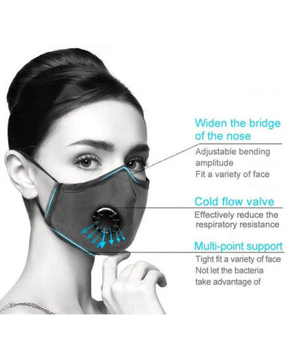 5 lag Pm2.5 filter bomuld ansigtsmasker