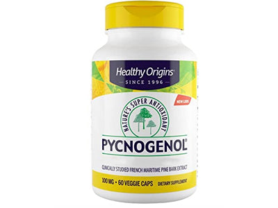 Healthy Origins Pycnogenol 100 mg 60 Veggie Capsules