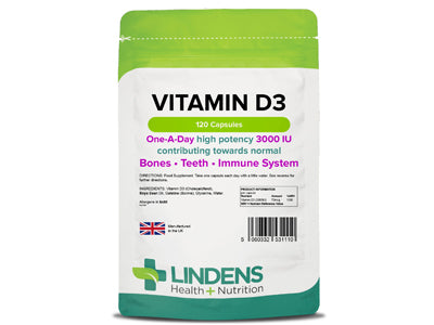 Vitamin D3 3000IU - 120 kapsler