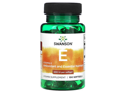 Vitamin E, 400 IU, 100 Softgels (AS-D- Alpha Tocopheryl acetate)